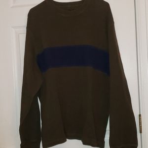 Dark Green w/ Navy Blue Strip